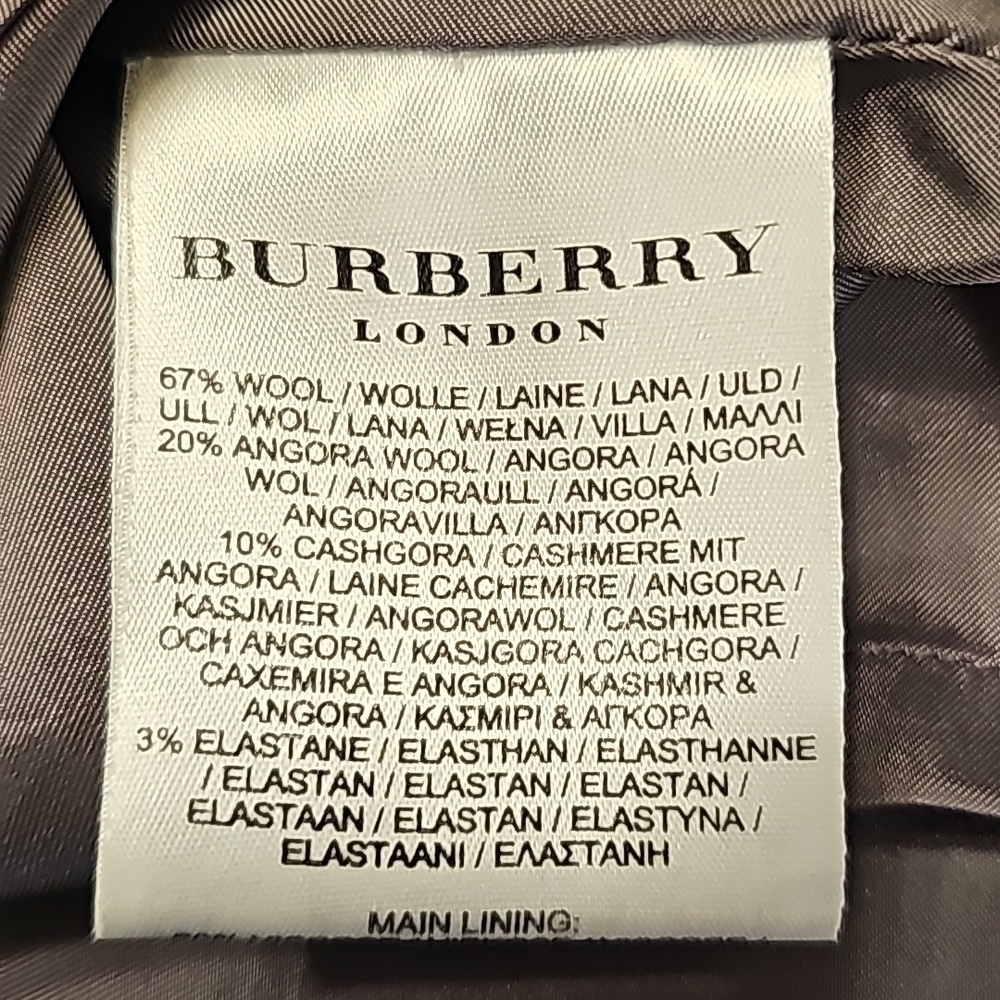 Burberry Gray Cashmere Wool Blend Sleeveless Dress - Size 6 - Picture 9 of 11
